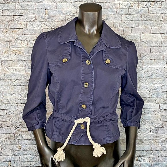 Ann Taylor Jackets & Blazers - Ann Taylor Loft Sailor Jacket Cropped Blazer Women's Size 10 Light Weight